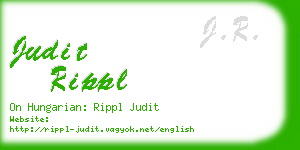 judit rippl business card